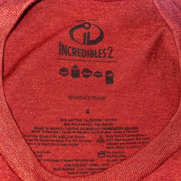 2 Boy's Tees Super Heroes Spider-Man & Incredibles Size 4 - Picture 5 of 7